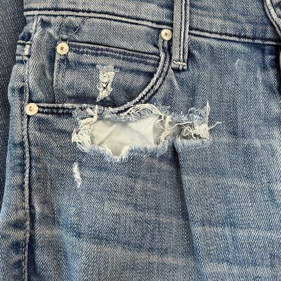 MOTHER Jeans The Stunner Ankle Fray in Gaffiti Girl SZ 24 Grunge Emo Ripped - Picture 9 of 13